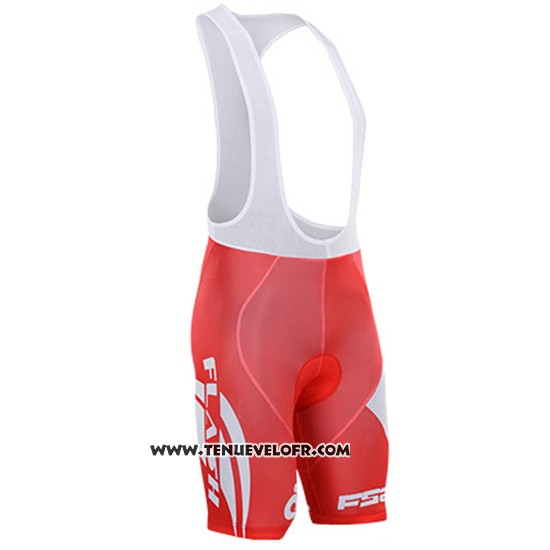 Maillot Ciclismo To The Fore Rouge et Blanc Manches Courtes et Cuissard